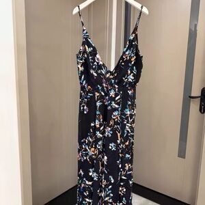 Olivaceous Black Sleeveless Maxi Dress